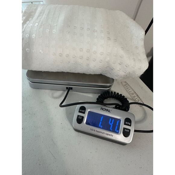 Anthropologie Pilcro Womens Button Up Top Size 3X White Sequin Long Sleeve Bling - Picture 15 of 16